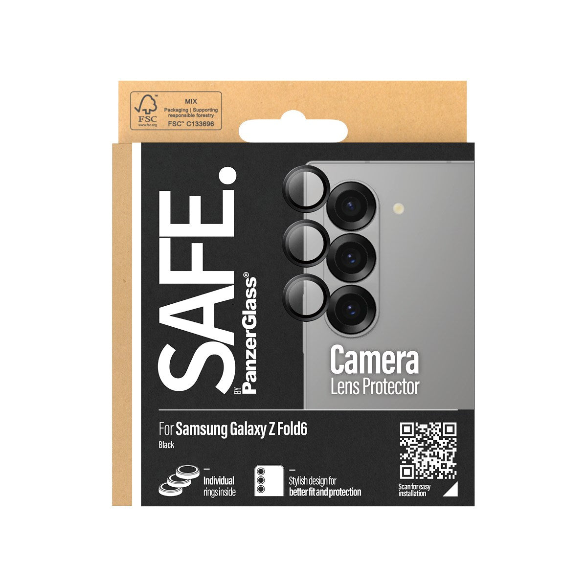 SAFE. by PanzerGlass® Kameraschutz Schwarz Samsung Galaxy Z Fold6